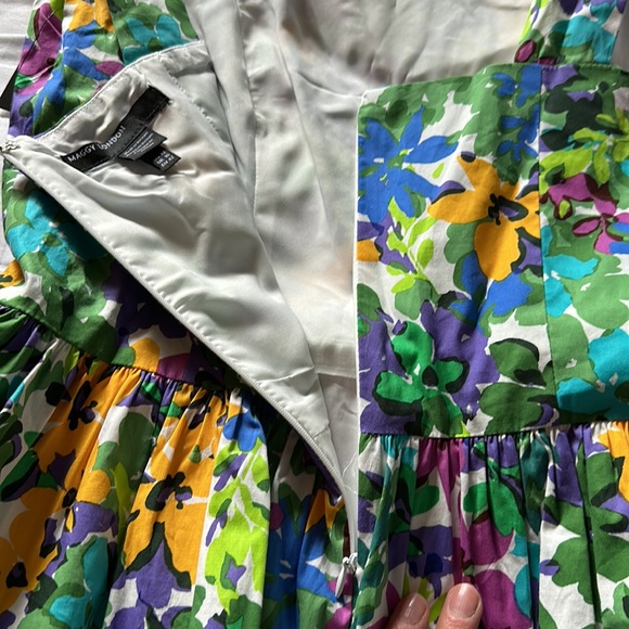 Maggy London  Floral Cotton Poplin Midi Dress - Picture 7 of 8